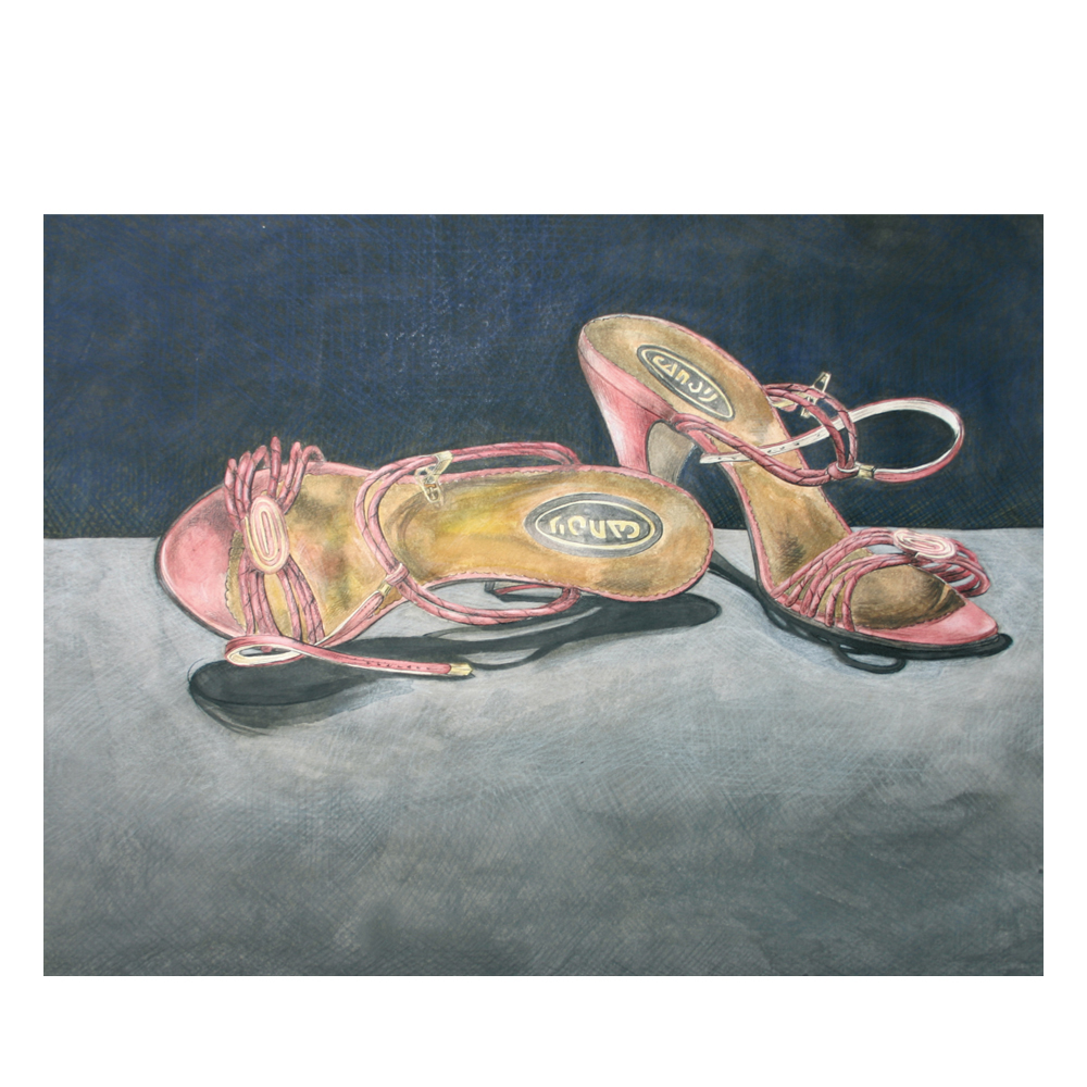 Schuhe, Mischtechnik, 297x210mm